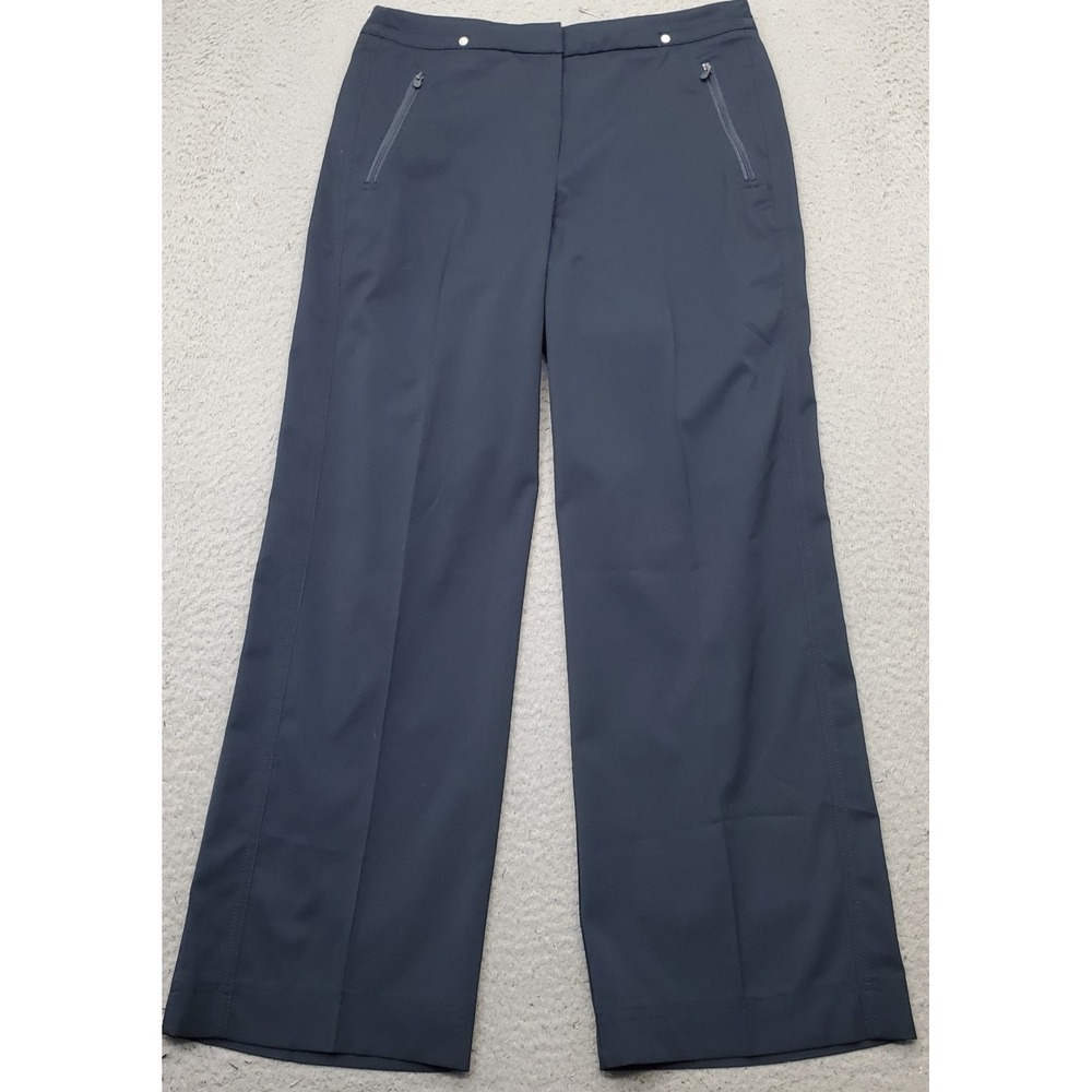 Tail Tech Trouser Pants Womens 4 Navy Golf Performance Flat Front Zipper Pocket